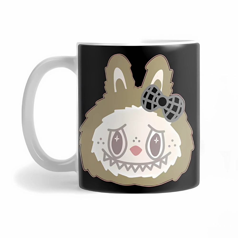 Labubu Monochrome Bow Mug