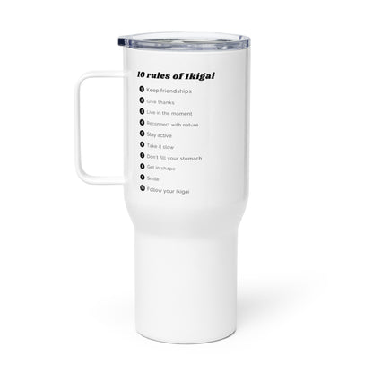 10 Rules of Ikigai Printed Travel Mug