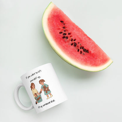 Empathy And Illustrated Ceramic Mug