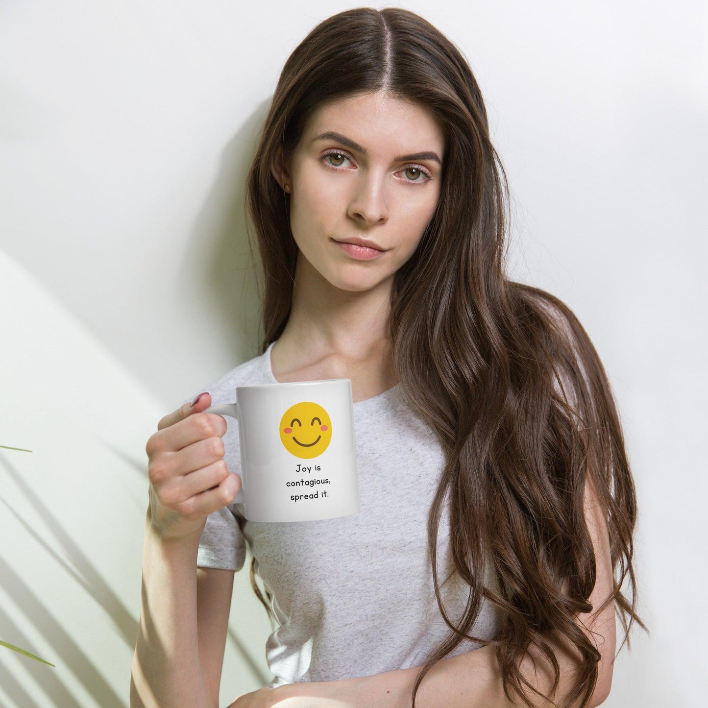 Joy Is Contagious Spread It Glossy Mug