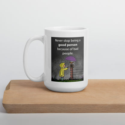 Kindness In The Rain Ceramic Mug