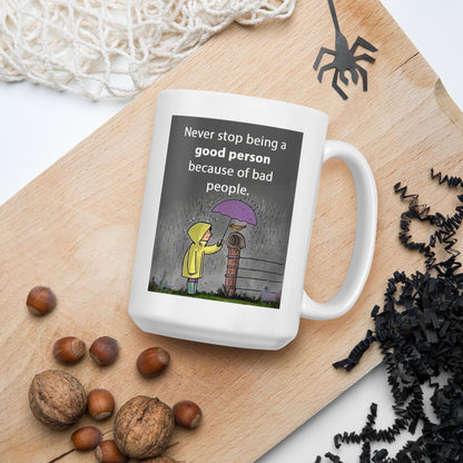 Kindness In The Rain Ceramic Mug