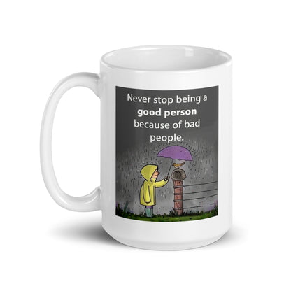 Kindness In The Rain Ceramic Mug