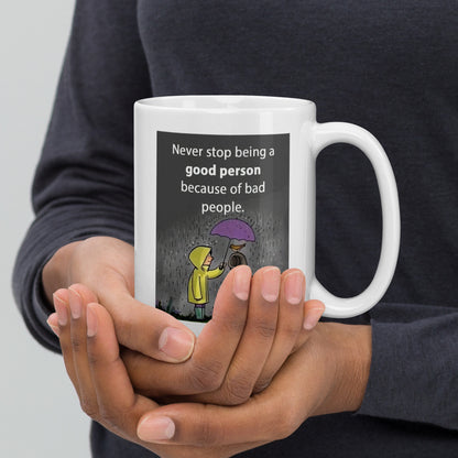 Kindness In The Rain Ceramic Mug