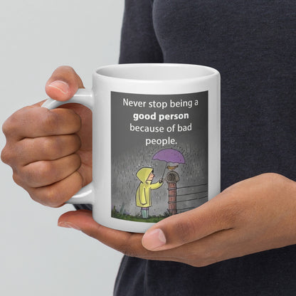 Kindness In The Rain Ceramic Mug