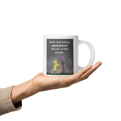 Kindness In The Rain Ceramic Mug