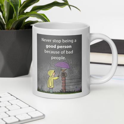 Kindness In The Rain Ceramic Mug