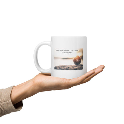 Navigate With A Compass Not A Map Mug
