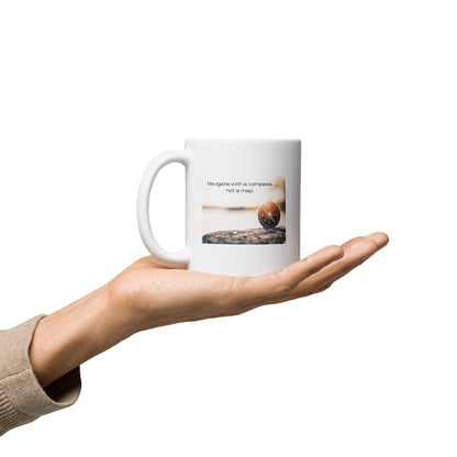 Navigate With A Compass Not A Map Mug