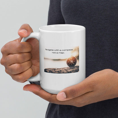 Navigate With A Compass Not A Map Mug