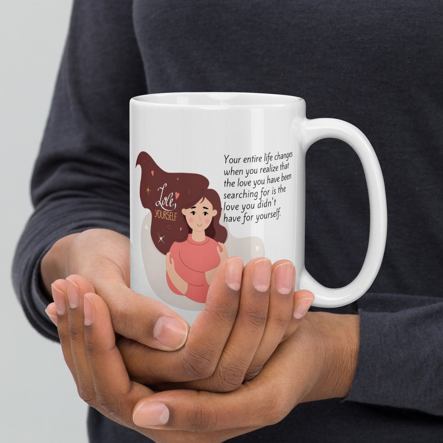 Self Acceptance Affirmation Ceramic Mug