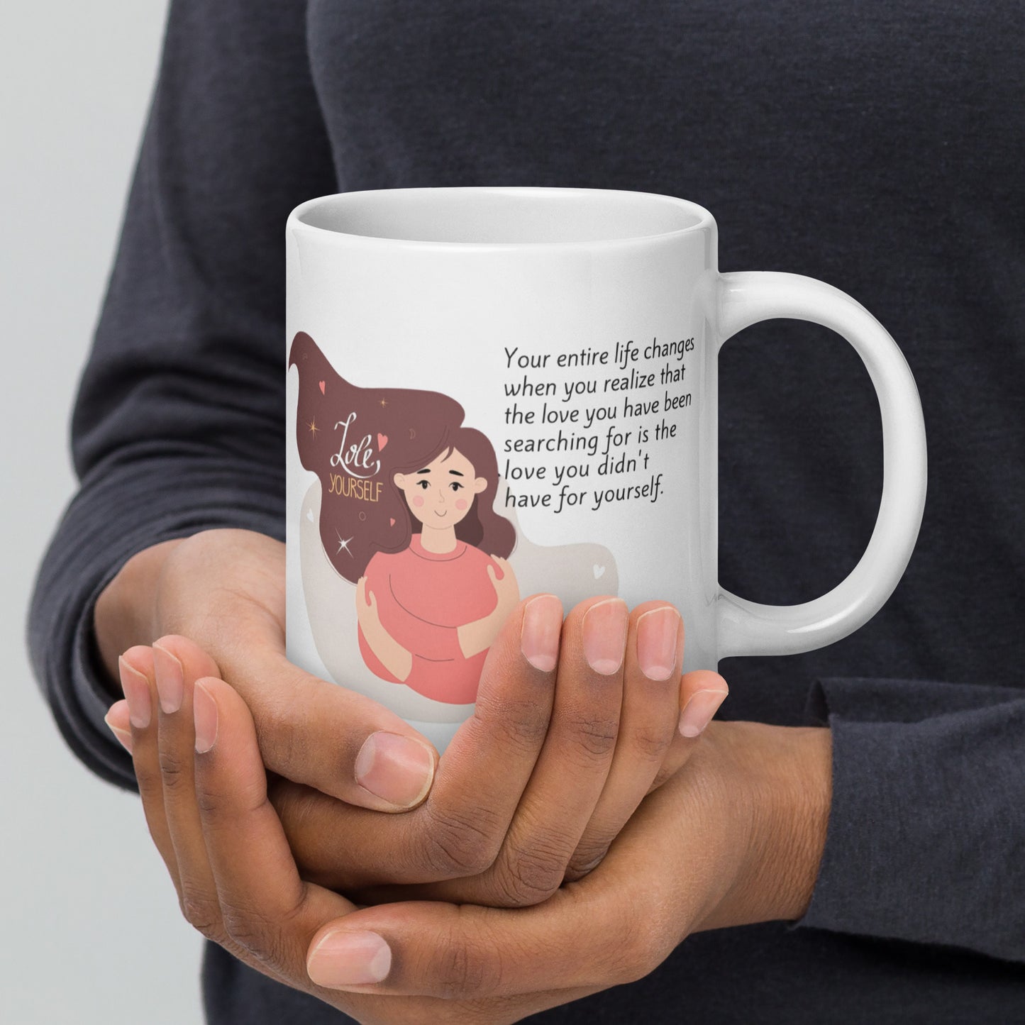 Self Acceptance Affirmation Ceramic Mug