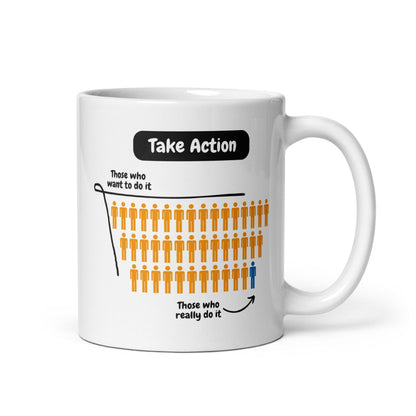 Take Action Those Who Want To Do It Ceramic Mug