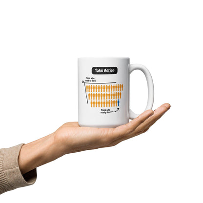 Take Action Those Who Want To Do It Ceramic Mug