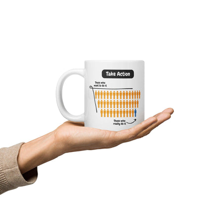 Take Action Those Who Want To Do It Ceramic Mug