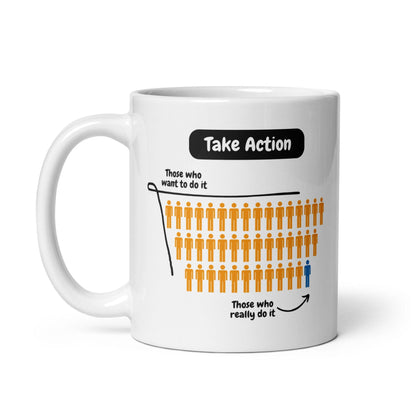 Take Action Those Who Want To Do It Ceramic Mug