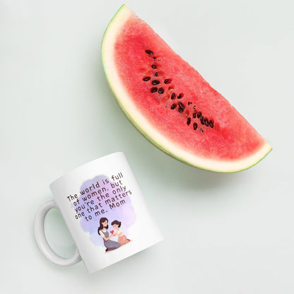 The World Is Full Of Women But Youre The Only One That Matters To Me Mom Mug