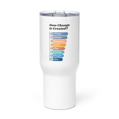 How Change Is Created Printed Travel Mug