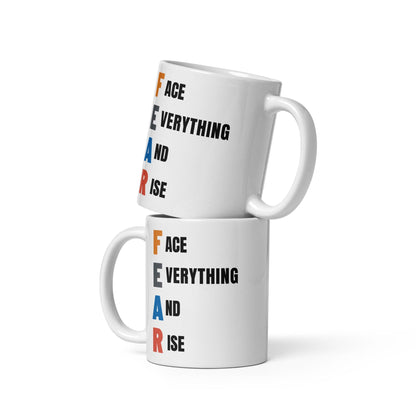 Fear Inspirational Printed Mug
