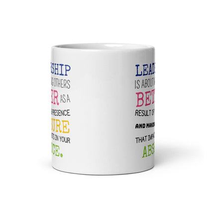 Leadership Inspirational Quote Printed Mug