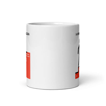 5 Steps To Success Quote Printed Mug