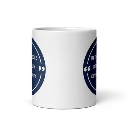 In The Middle Of Difficulty Lies Opportunity Mug