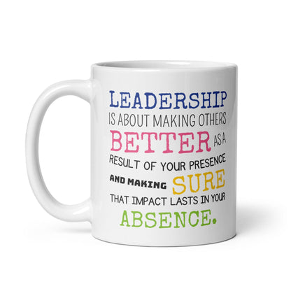 Leadership Inspirational Quote Printed Mug