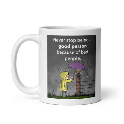 Kindness In The Rain Ceramic Mug