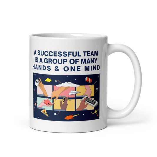 Teamwork Inspirational Quote Ceramic Mug