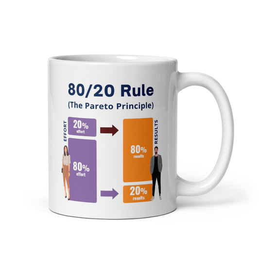 Pareto Principle Efficiency Ceramic Mug