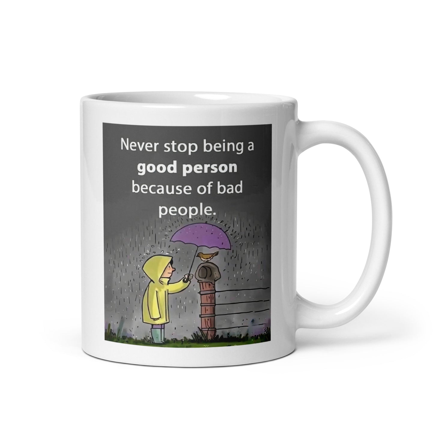 Kindness In The Rain Ceramic Mug