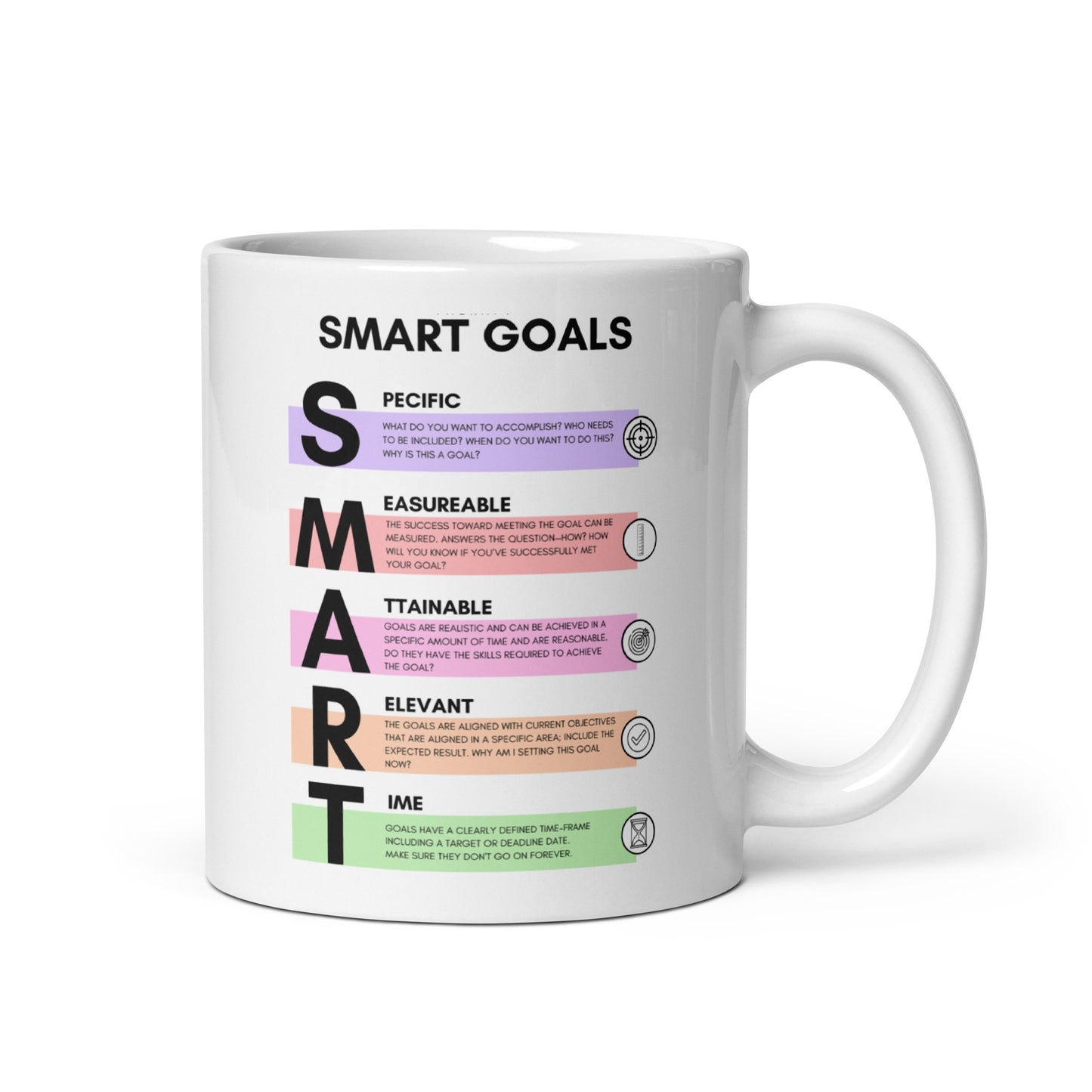 Smart Goals Framework Ceramic Mug