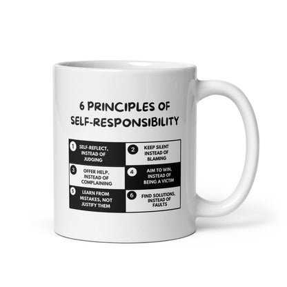 Self Responsibility Quote Printed Mug