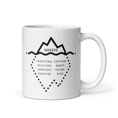 The Iceberg Of Success Glossy Mug