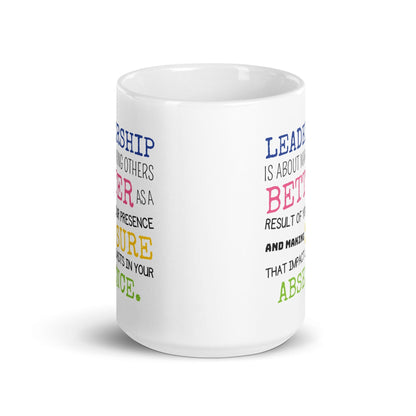Leadership Inspirational Quote Printed Mug