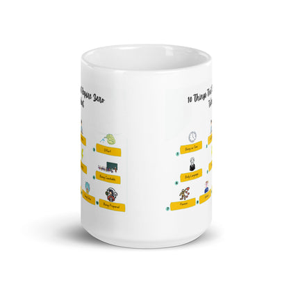 10 Things Of Zero Talent Quote Printed  Mug