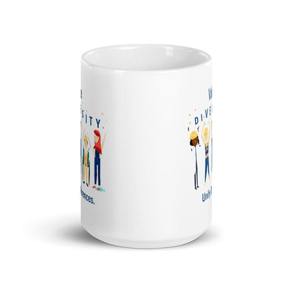 Value Diversity Unify Differences Glossy Mug