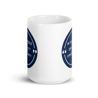 In The Middle Of Difficulty Lies Opportunity Mug