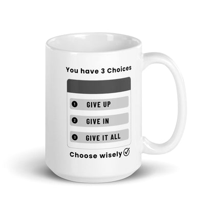 Three Choices Ceramic Printed Mug