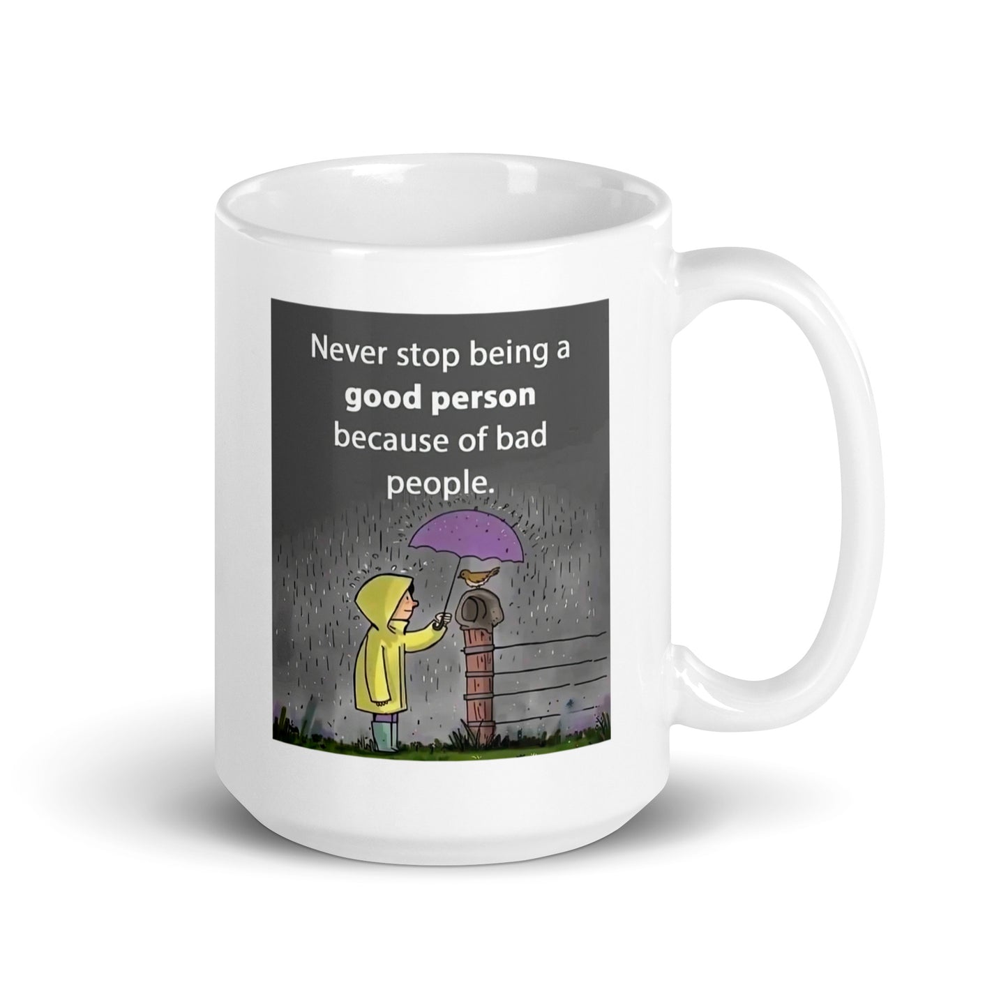 Kindness In The Rain Ceramic Mug