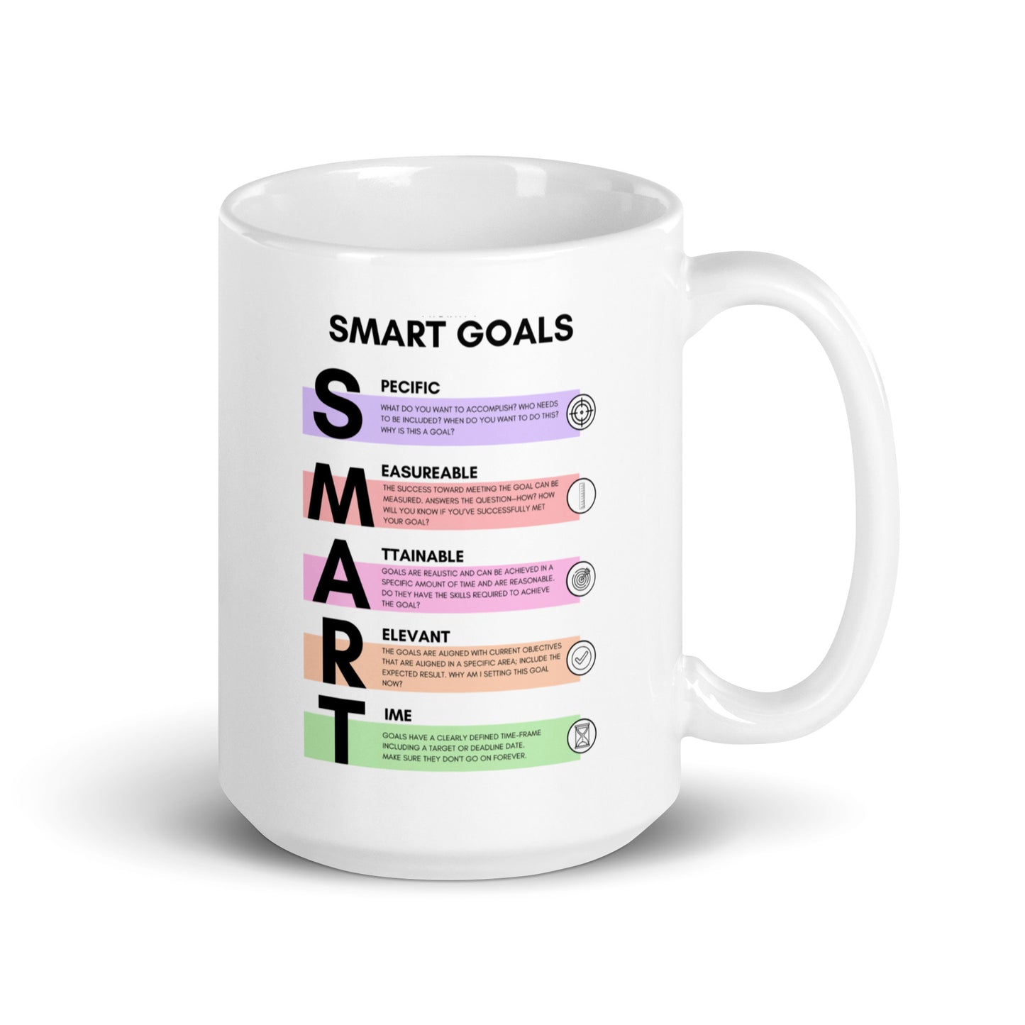 Smart Goals Framework Ceramic Mug