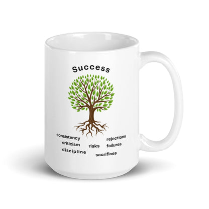 Roots Of Success Glossy Printed Mug