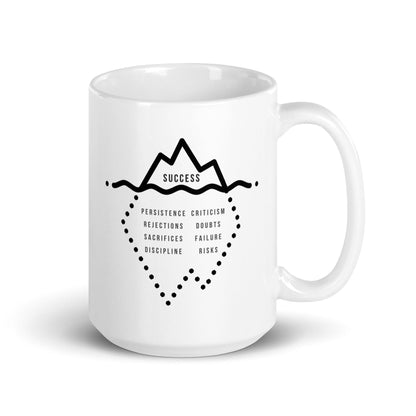 The Iceberg Of Success Glossy Mug