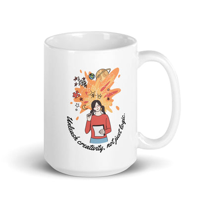 Unleash Creativity Not Just Logic Mug
