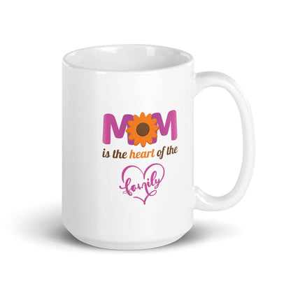 Mom The Core Of The Family Printed Mug