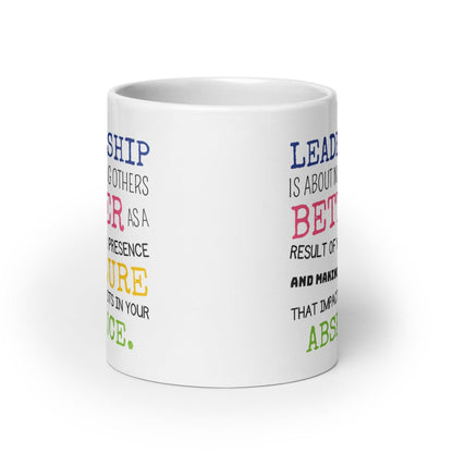 Leadership Inspirational Quote Printed Mug