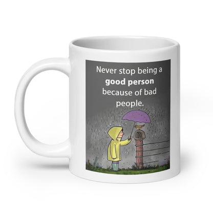 Kindness In The Rain Ceramic Mug