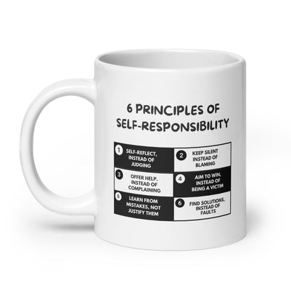 Self Responsibility Quote Printed Mug