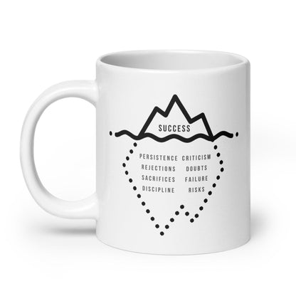 The Iceberg Of Success Glossy Mug