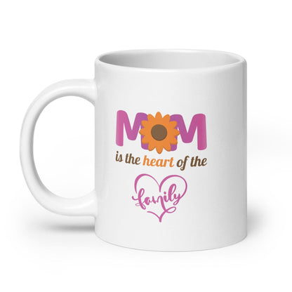 Mom The Core Of The Family Printed Mug